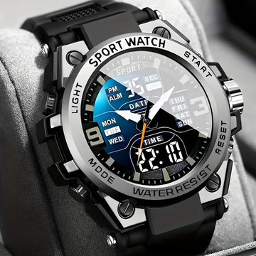 Large Dial LED Luminous Sports Watch
