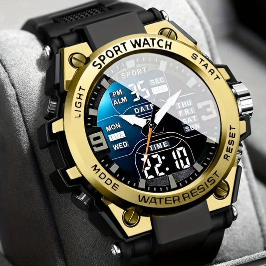 Large Dial LED Luminous Sports Watch