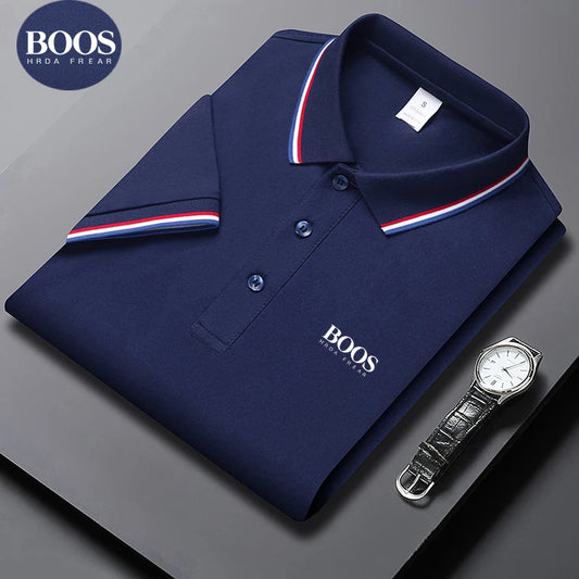 Premium men’s polo: breathable, stylish, and perfect for summer.
