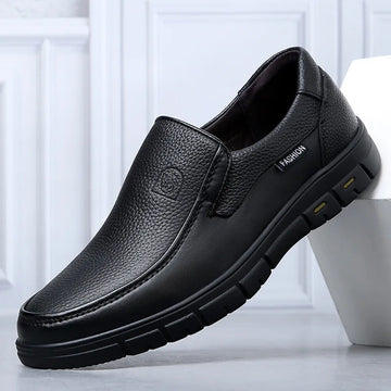 Loafers masculinos casuais em couro