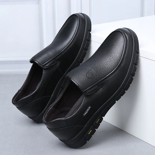 Loafers masculinos casuais em couro